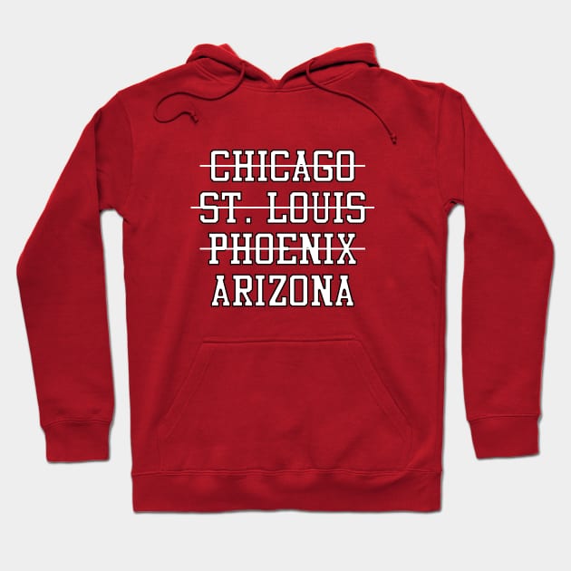 Chicago St. Louis Phoenix Arizona Football Hoodie by GloopTrekker